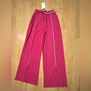 XS wide leg pink dress pants